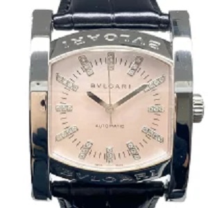 ブルガリ　アショーマ AA44S ピンクシェル　自動巻き BVLGARI ブルガリ AA44S アショーマ 自動巻き ピンクシェル文字盤