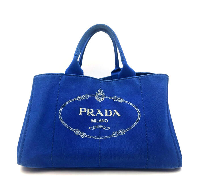 PRADA【プラダ】カナパ トートバッグ BN1872 キャンバス ブルー
