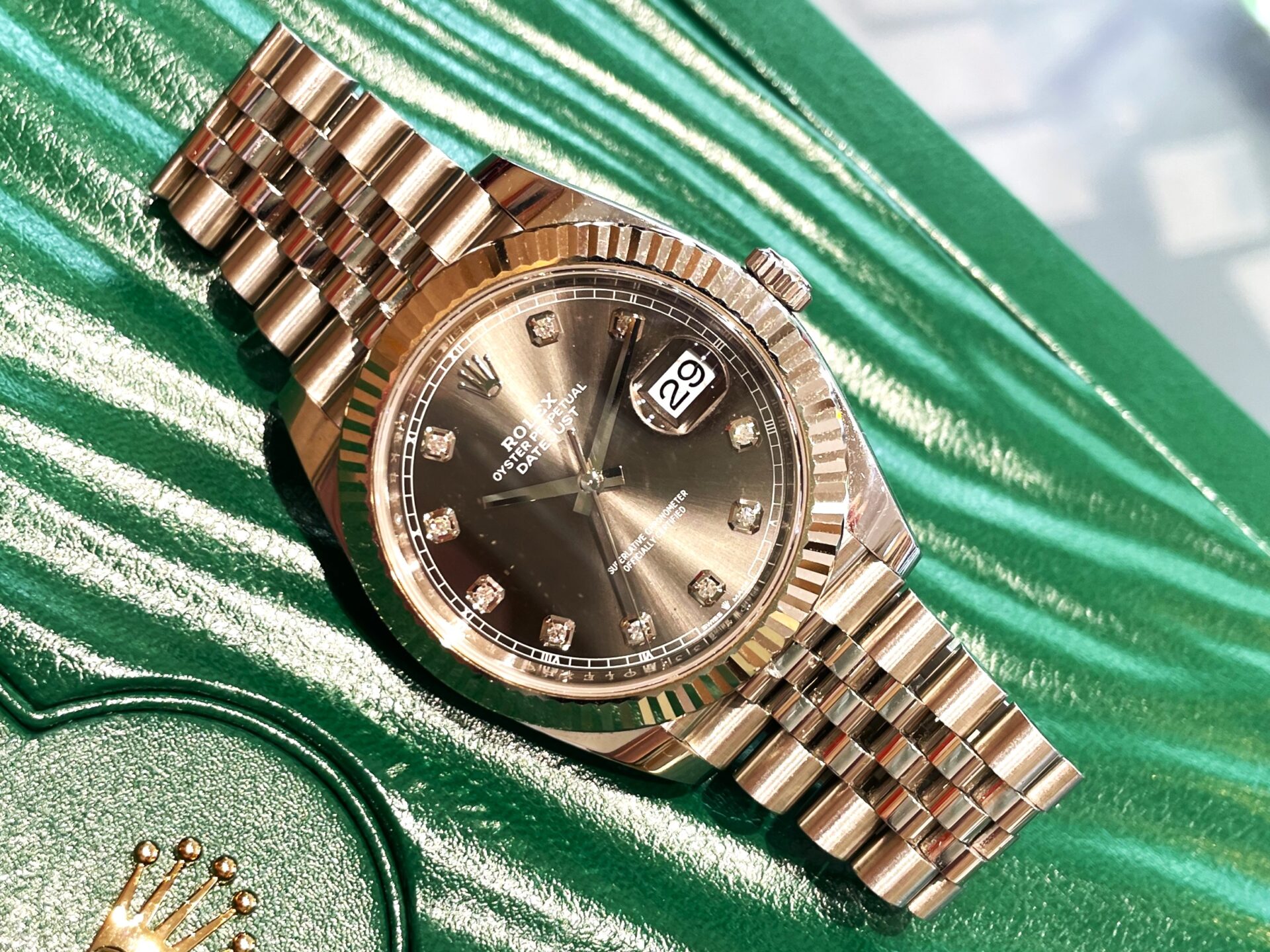 【超豪華】ロレックス　ＲＯＬＥＸ　デイトジャスト　文字盤　ダイヤモンドＫ１８ＷＧ