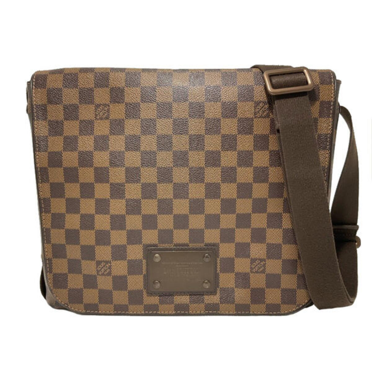 LOUIS VUITTON N51211 ブルックリンMM ショルダーバッグ ダミエ エベヌ