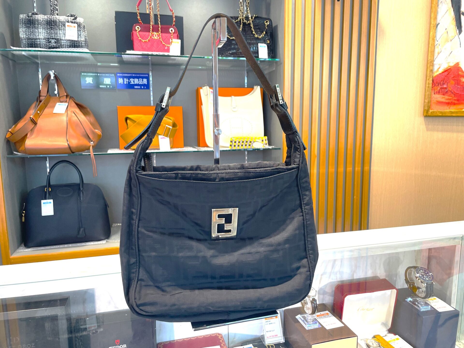 FENDI ズッカ柄 ハンドバッグ【カールラガーフェルド期