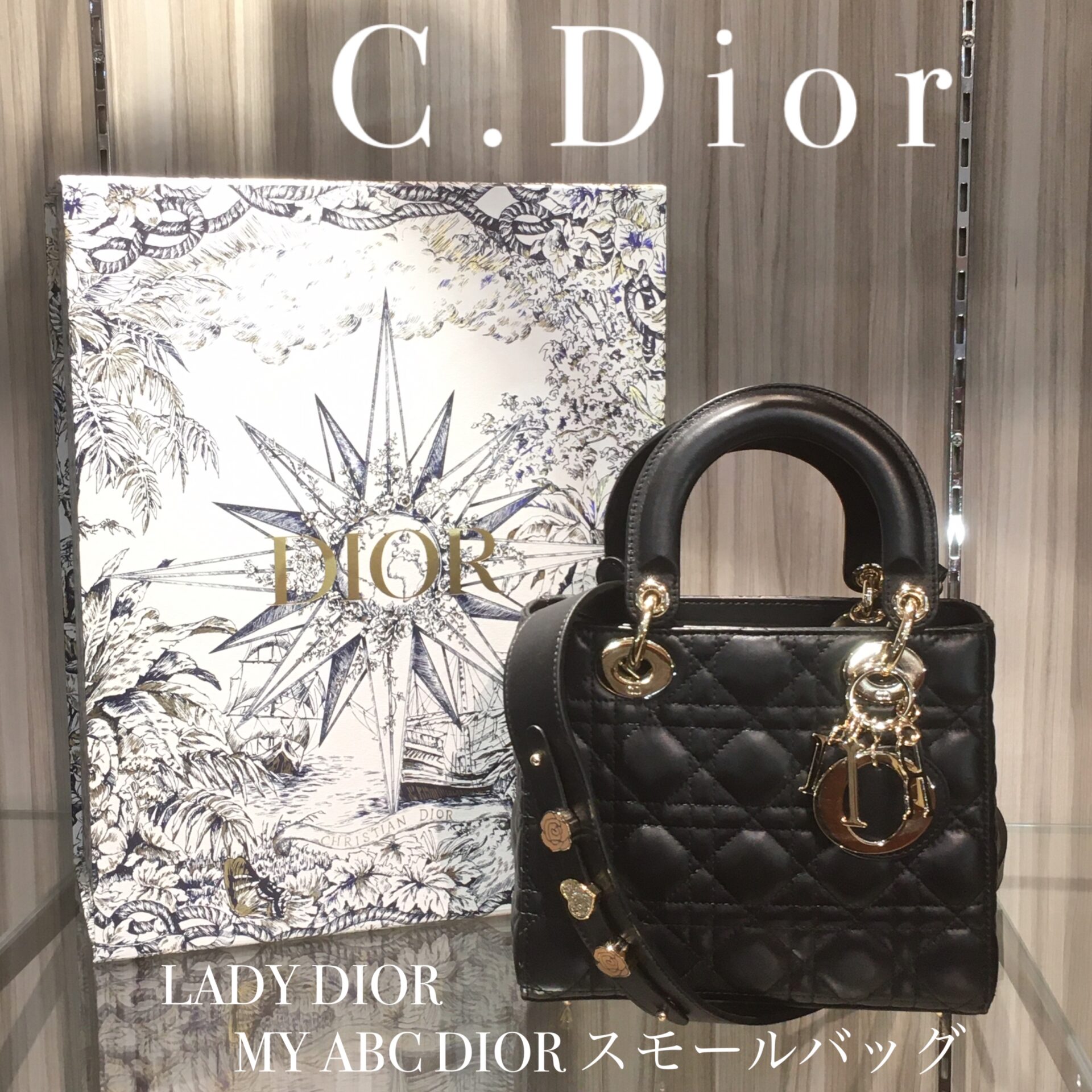 付属品完備】 クリスチャンディオール Lady Dior スモールバッグ-