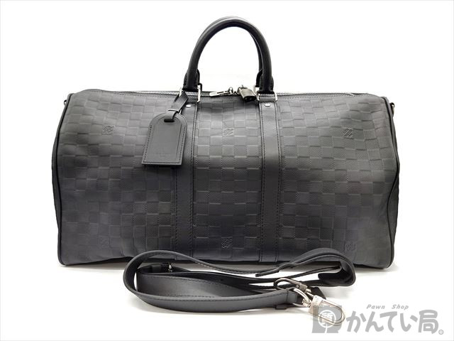ルイヴィトン ボストン ダミエ アンフィニ キーポル バンドリエール45 黒 5gc3879-h_3.jpg