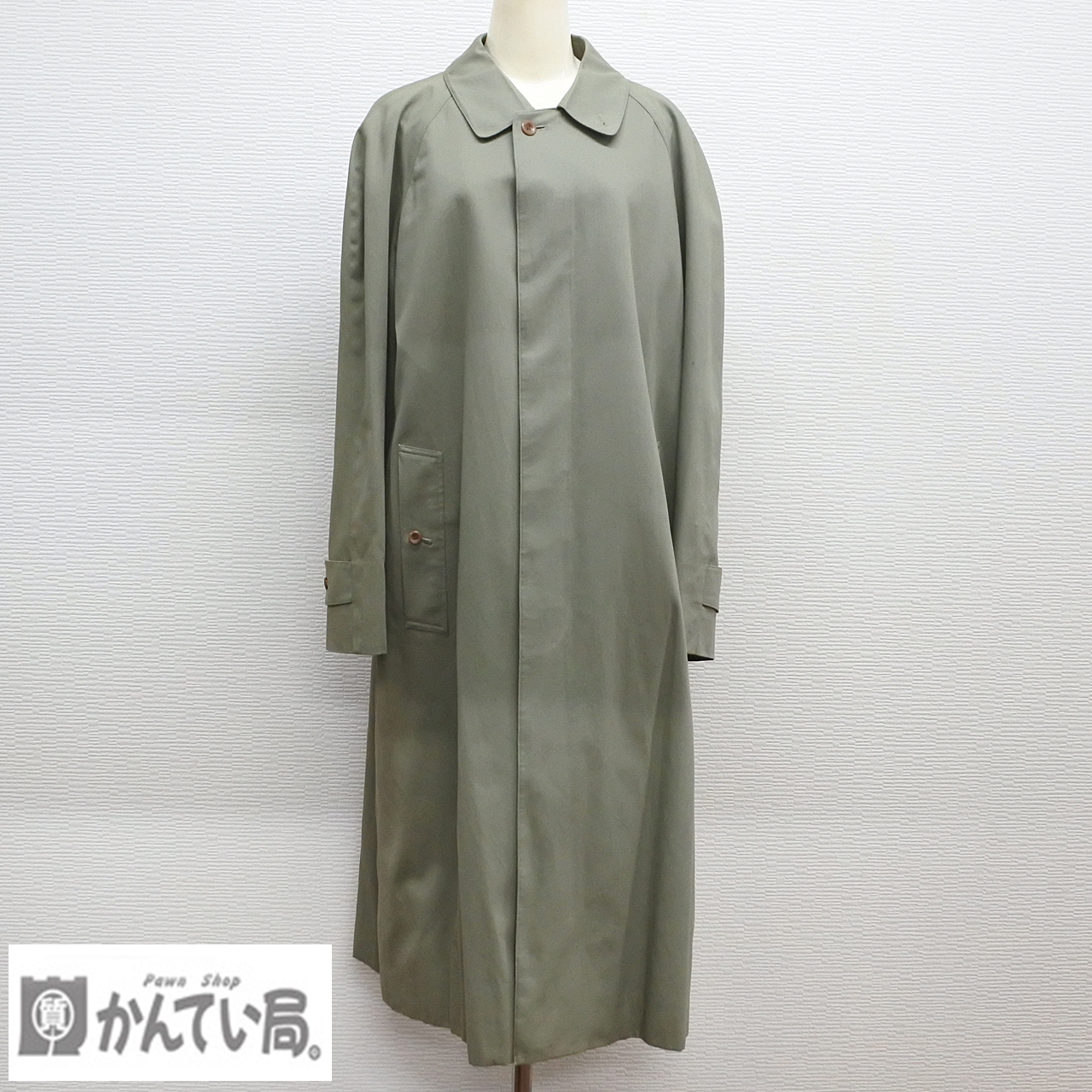 Burberrys バーバリーズ BBA52-905-74 ステンカラーコート カーキ系 お