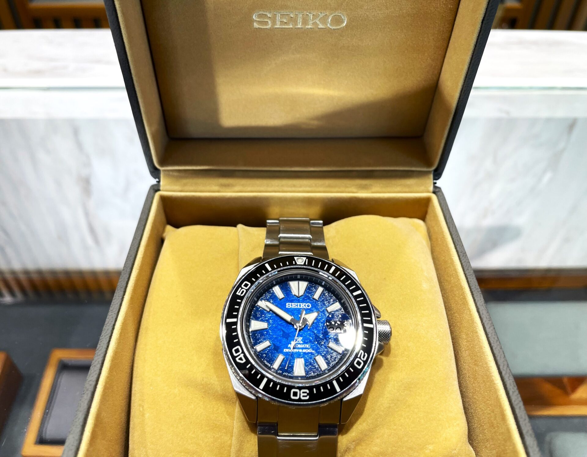 セイコー【SEIKO】プロスペック ダイバーズウォッチ SBDY065 サムライ を名古屋市港区のお客様より買い取りました♪ | 買取実績 |  質屋かんてい局 名古屋西店 | 質屋かんてい局