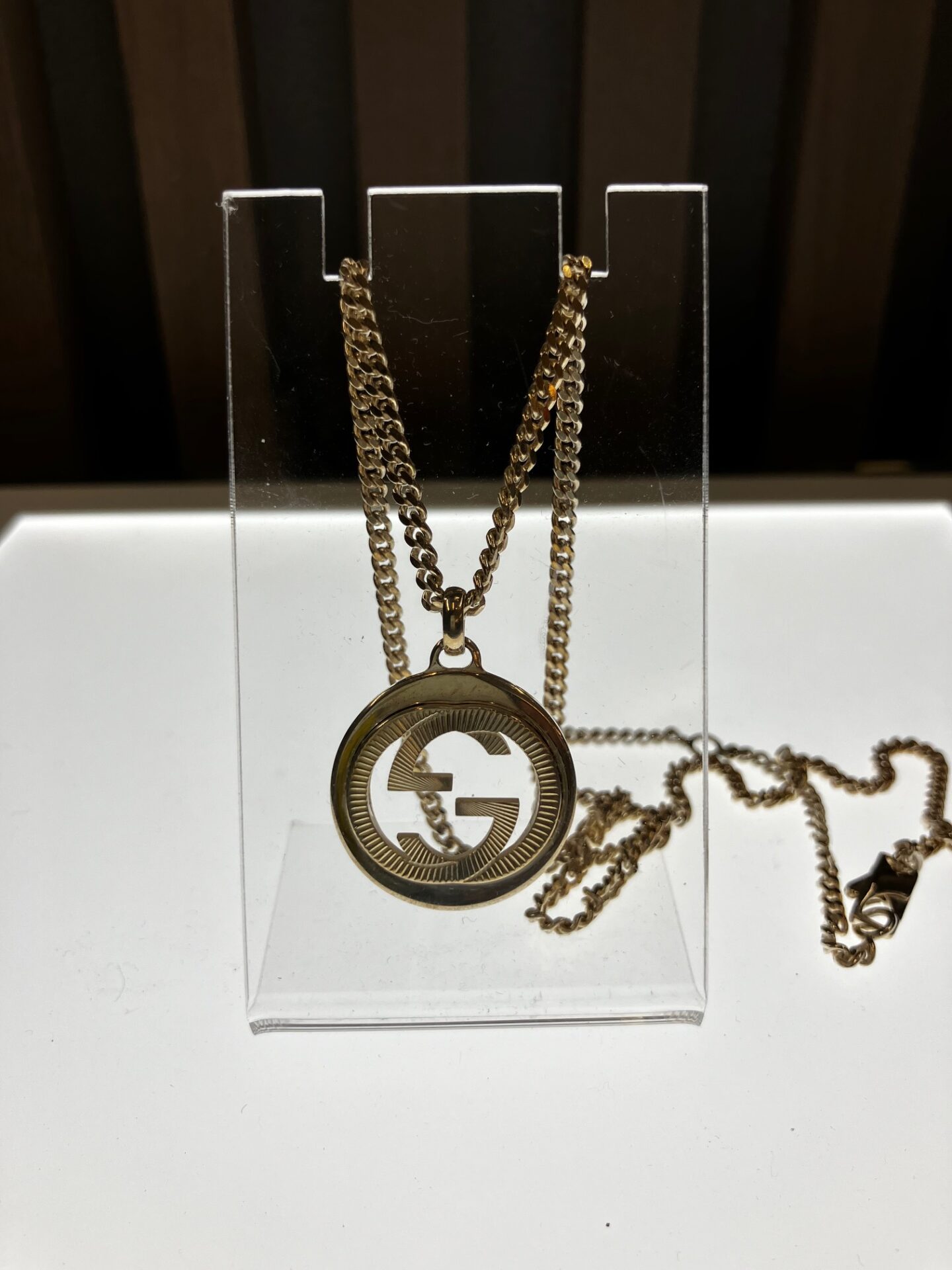 販売 GUCCI/グッチ シルバー ダブルGネックレス | お知らせ| 質屋かん