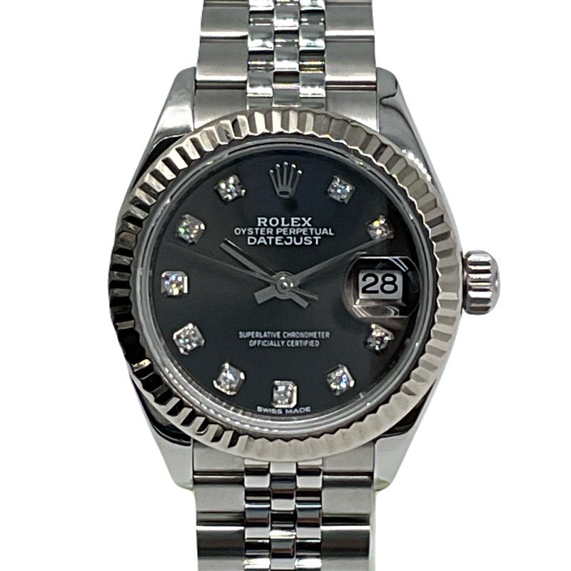 ロレックス ROLEX デイトジャスト28 ダークグレー 279174 グレー SS/WG 自動巻き レディース 腕時計 ロレックス ROLEX デイトジャスト28 ダークグレー 279174 グレー SS/WG