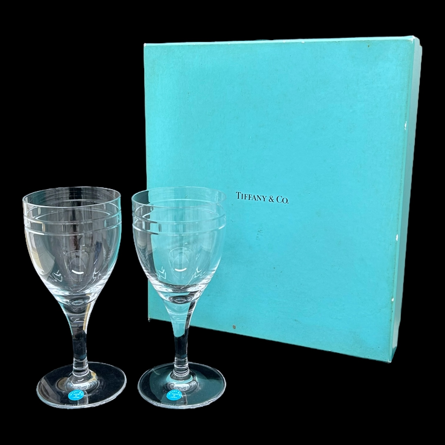 Tiffany ワイングラス 2脚セット ガラス 【公式通販】