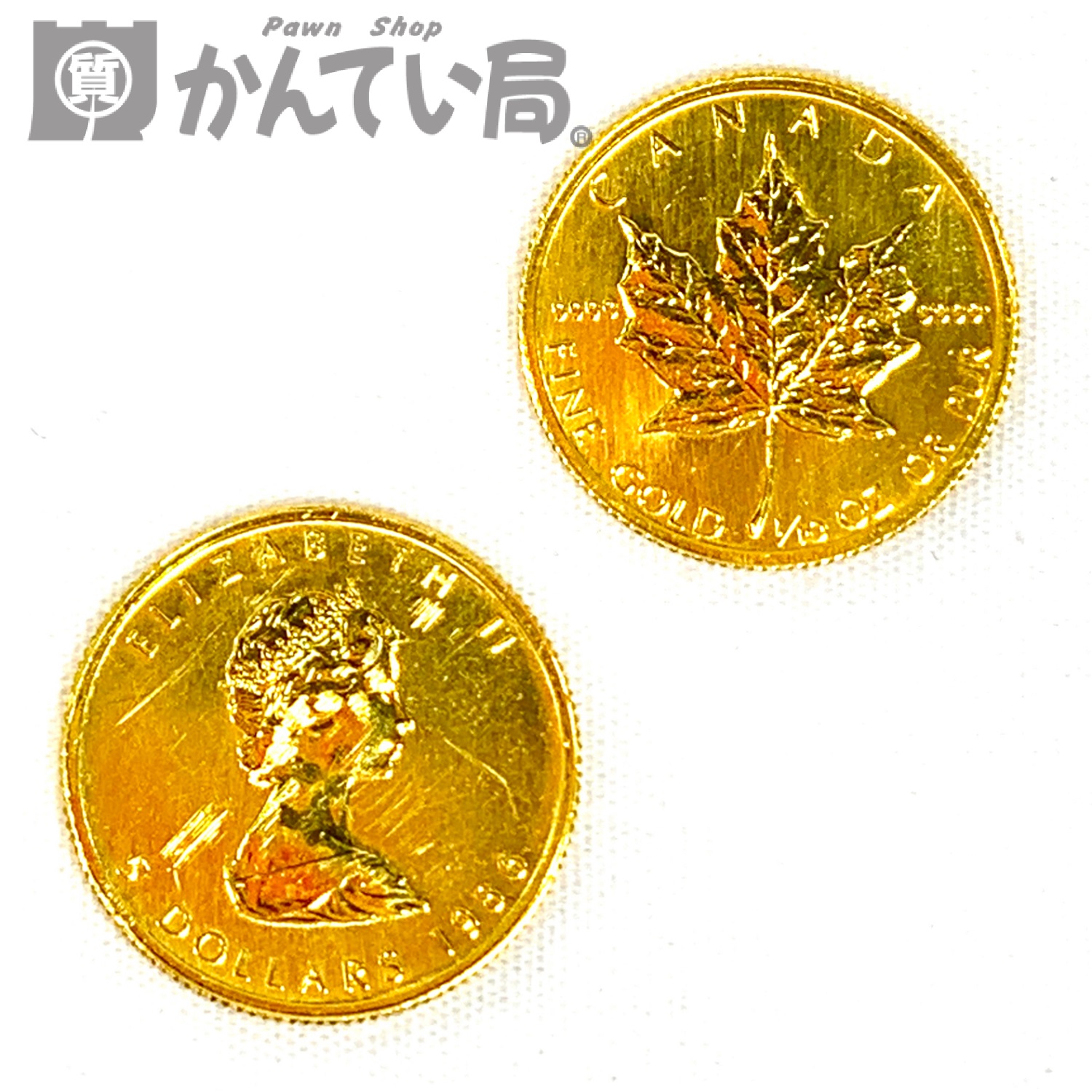 K24 メイプルリーフ金貨 1/10ozをお買取りしました！【かんてい局 新潟