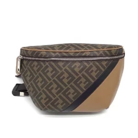 FENDI フェンディ 7VA562 AJF8 ダイアゴナルベルトバッグ ブラウン系