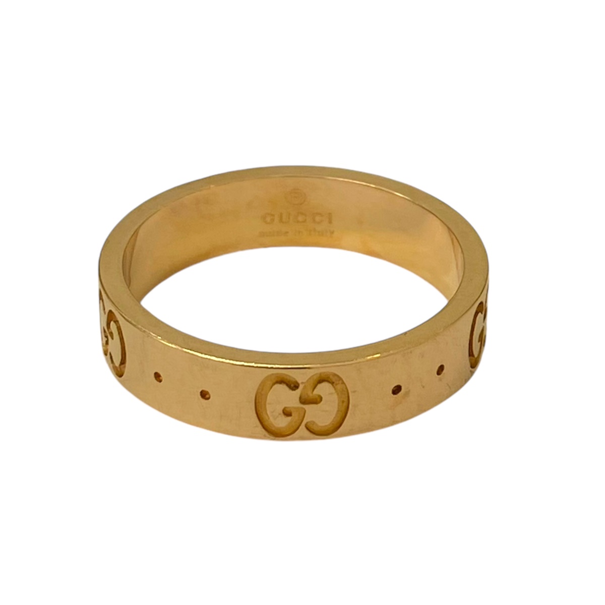 【買取店】GUCCI K18WG 750 アイコン GG 9号 8.5号 リング 買取店】GUCCI K18WG 750 アイコン GG 9号 8.5号 リング