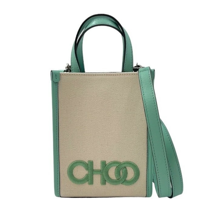 JIMMY CHOO ジミーチュウ 2WAY キャンバス ミニ トートバッグ