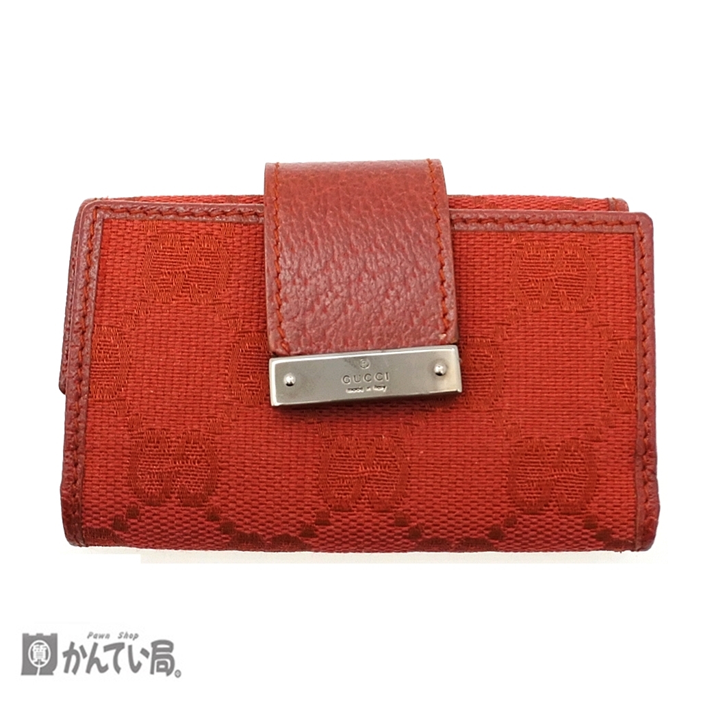 GUCCI 6連 キーケース オレンジブラウン