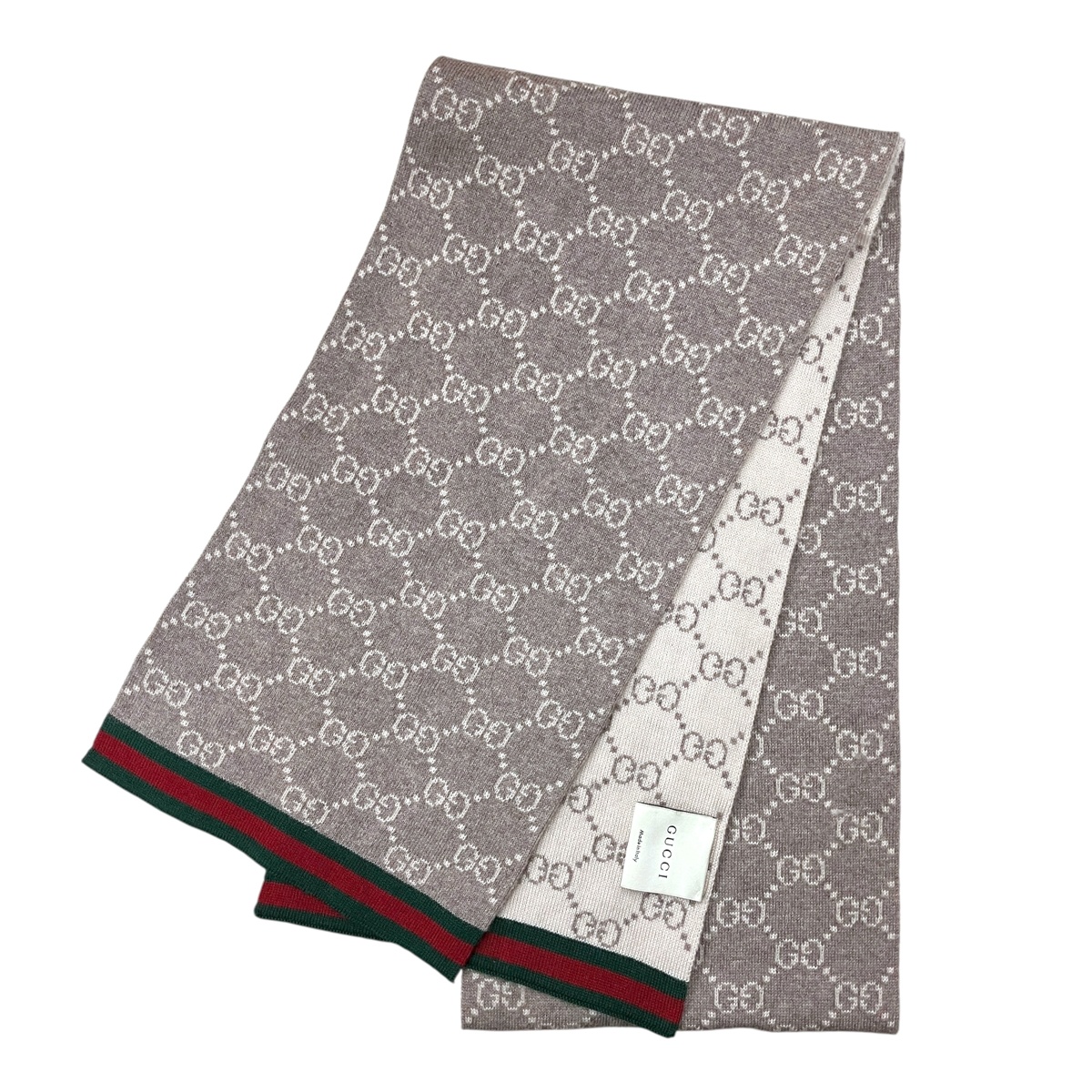 美品♡GUCCI GGロゴ マフラー　定価77,000円 市川買取】GUCCI グッチ GGロゴマフラー の買取価格と査定