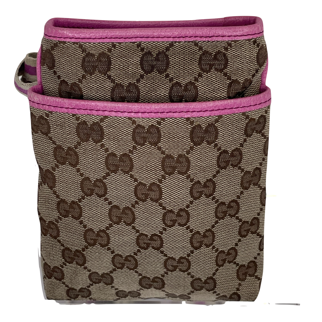 値下げ中！レシート有！グッチ GGキャンバス シュシュ ピンク 値下げ中！レシート有！グッチ GGキャンバス シュシュ ピンク - メルカリ