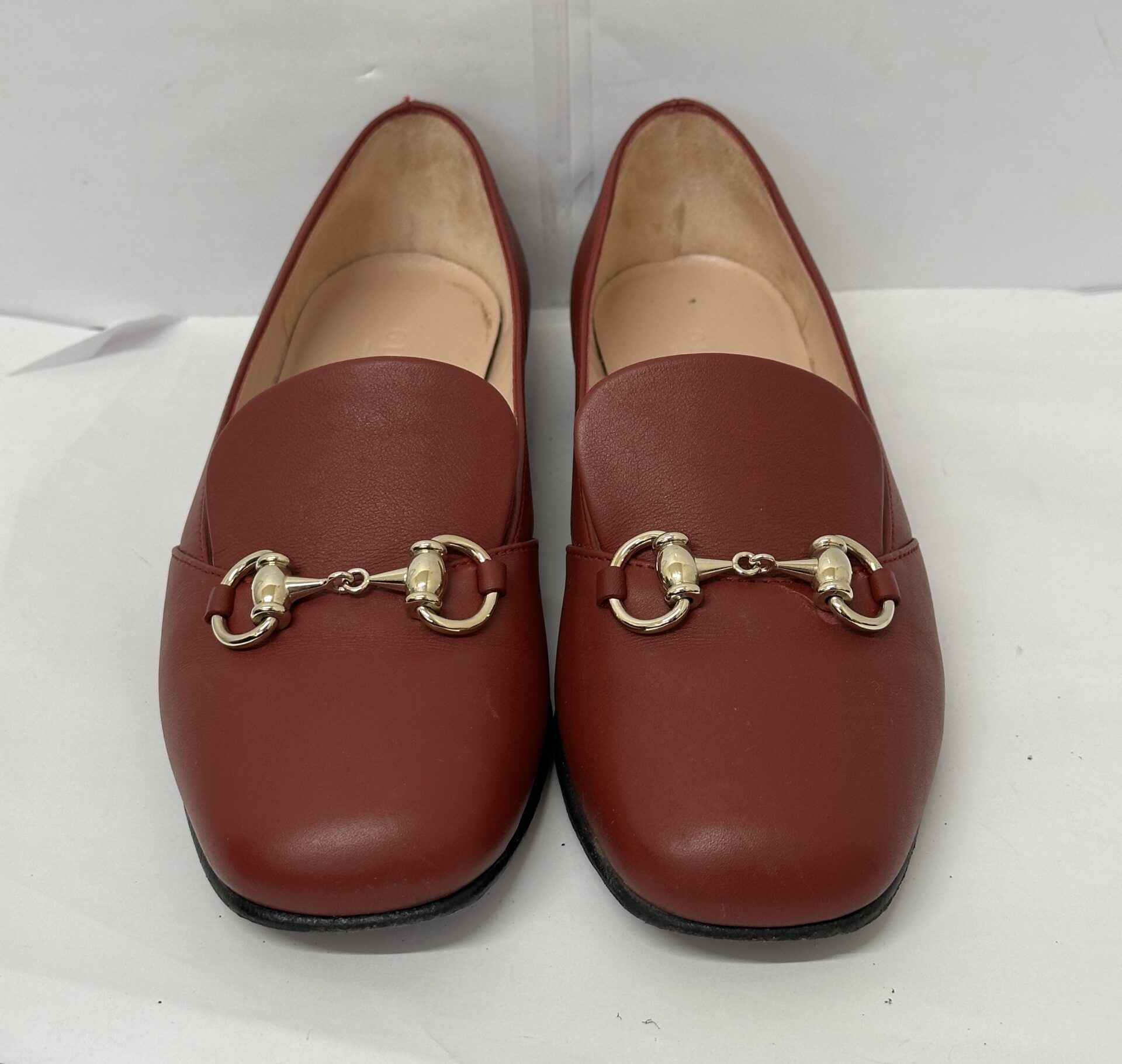 GUCCI グッチ 466702 ホースビットローファー レッドの買取・質