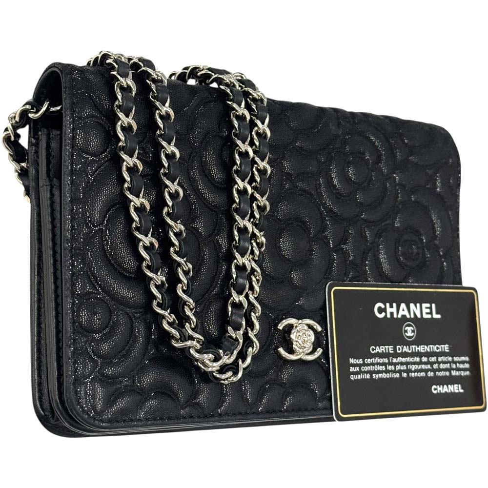 山形 シャネル（CHANEL）買取】 A82236 カメリア エンボス