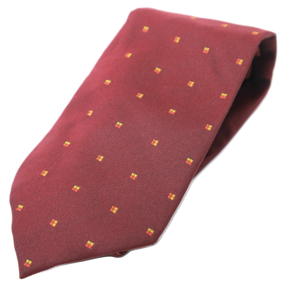 【美品】 Charvet ネクタイ 小紋柄 レッド ブルー 赤色 青色 美品】 Charvet ネクタイ 小紋柄 レッド ブルー 赤色 青色