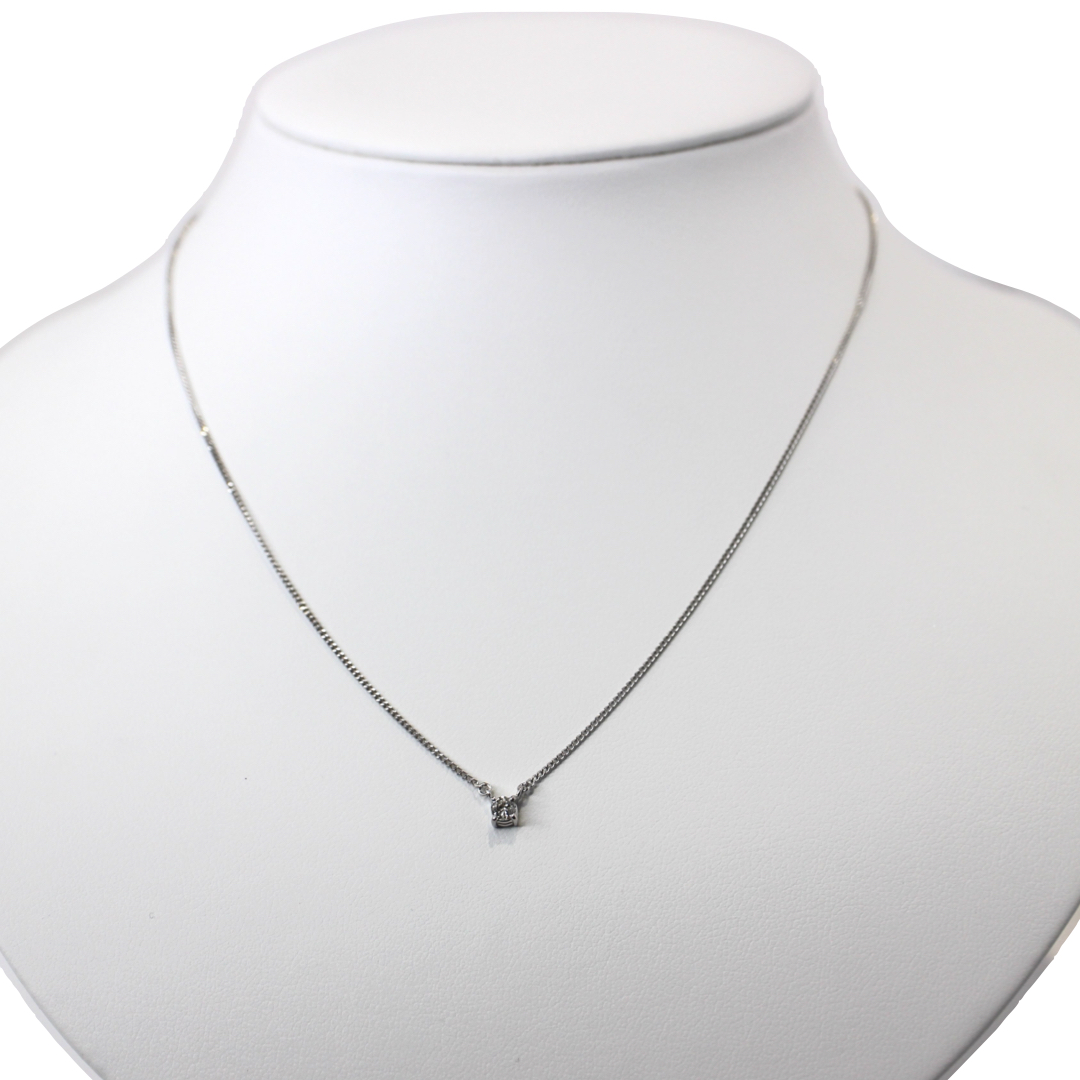 ダイヤのネックレス　ダイヤモンド　pt850 刻印4g 0432 4℃ Pt850 ダイヤモンド ペンダントネックレス