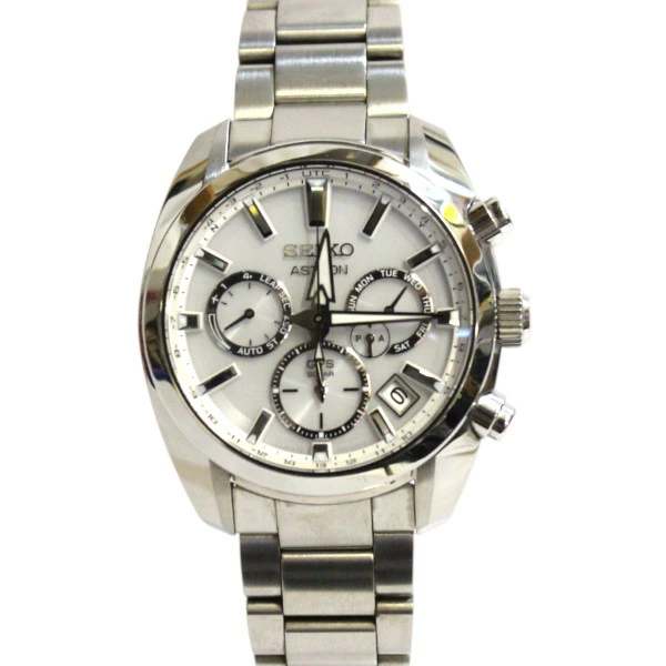 SEIKO アストロン 5x53-0ab0  GPS ソーラー SEIKO◇ソーラー腕時計/アナログ/レザー/5X53-0AB0 （セイコー