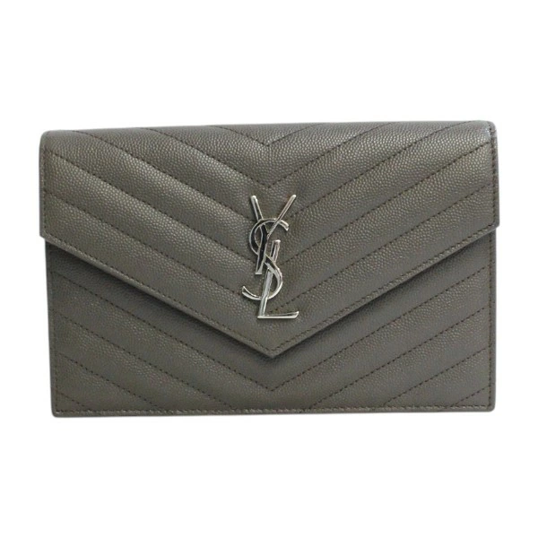 SAINT LAURENT】【393953|カサンドラ|エンベロープ|レザー|チェーン