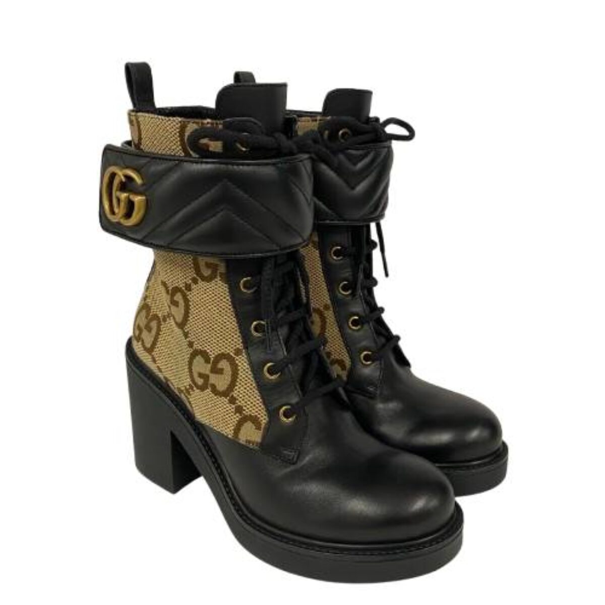 GUCCIグッチ　レースアップブーツ　250818　　1200217928100082
