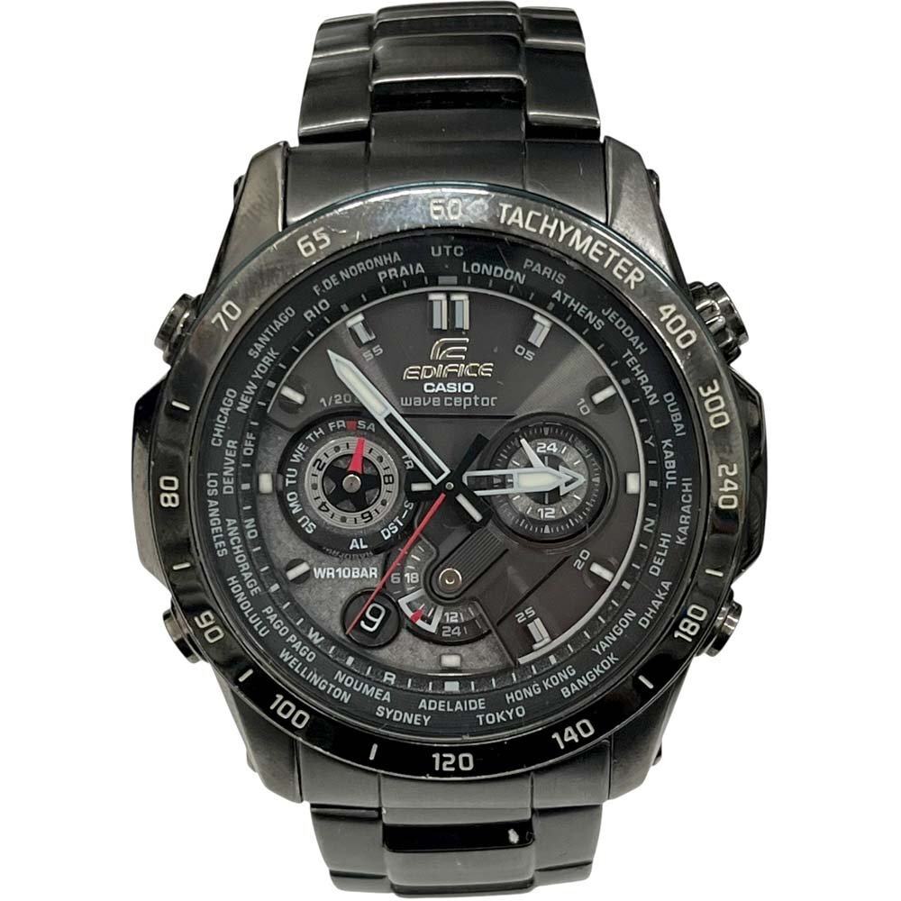 【CASIO】中古品　EDIFICE EQW-M1000D 電波時計 CASIO EDIFICE EQW-M1000D 電波ソーラー - メルカリ
