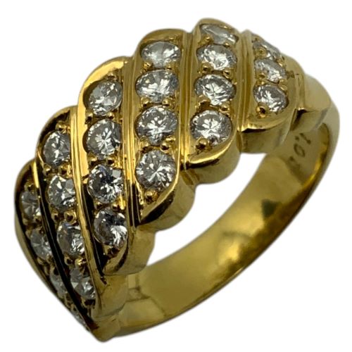 ⭐︎【買取店】K18ゴールド 花　フラワー ダイヤリング 11号 D0.5ct 楽天市場】指輪 ダイヤモンド フラワーリング 18金 k18 イエロー