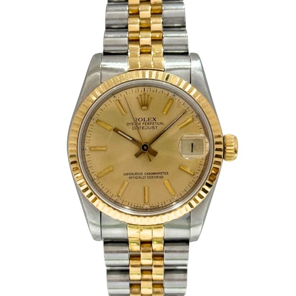 ROLEX】【68273|ボーイズ|デイトジャスト|SS×K18YG|自動巻き|男女兼用
