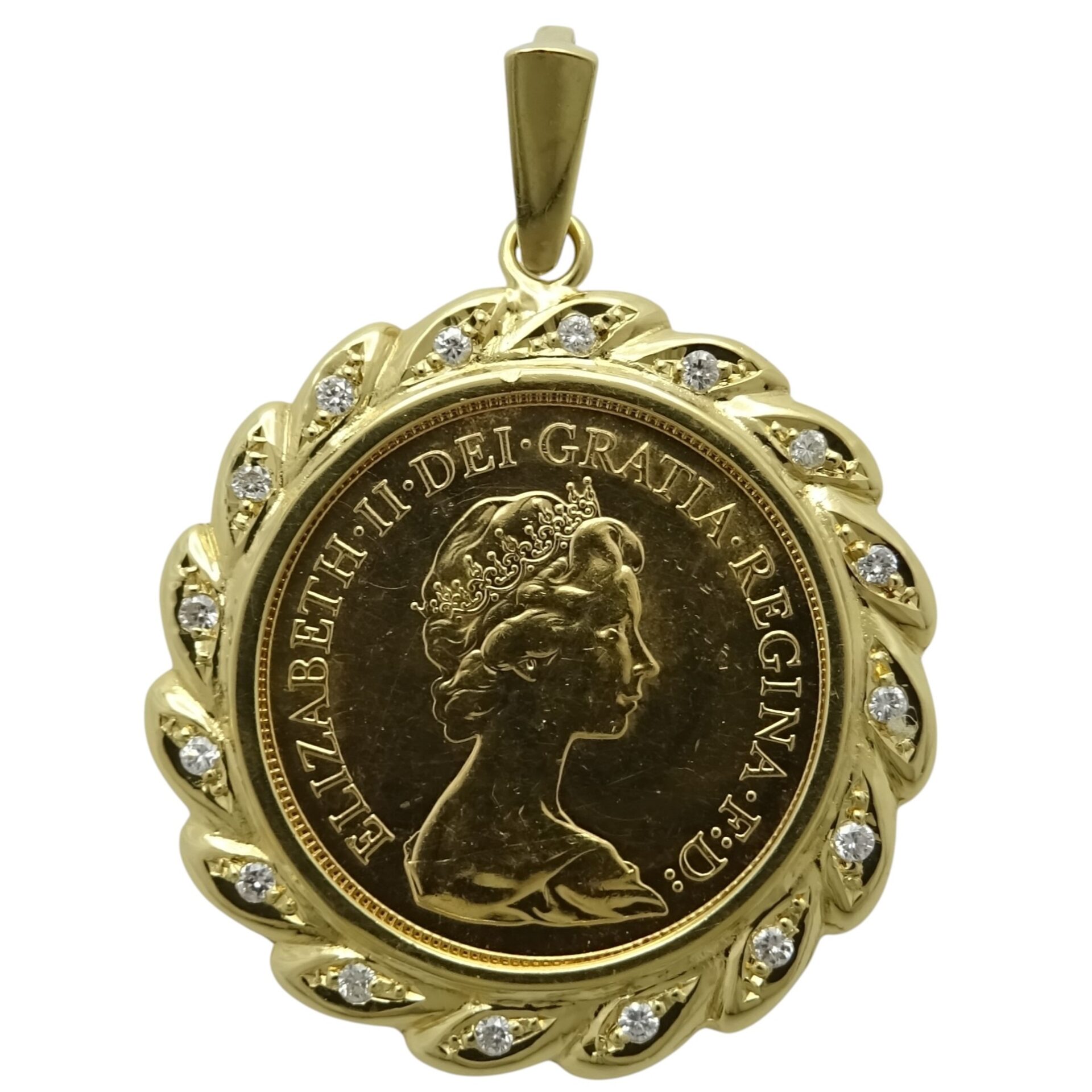 K18枠 1ポンドソブリン金貨 コイントップ】の買取金額と査定のポイント