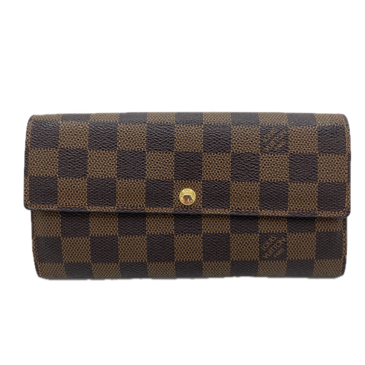 ルイヴィトン　ポルトモネクレディ　ダミエ　長財布　ブラウン　茶色　N61724 Louis Vuitton】 ルイヴィトン ダミエ ポルトモネクレディ長財布