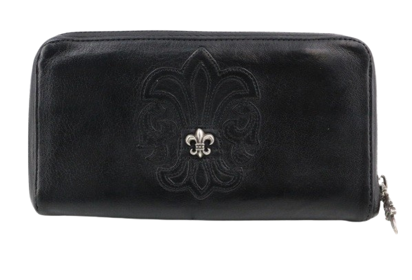 フレア クロス 本革 スティングレー 925 三つ折り 長財布 Y2K バイカー