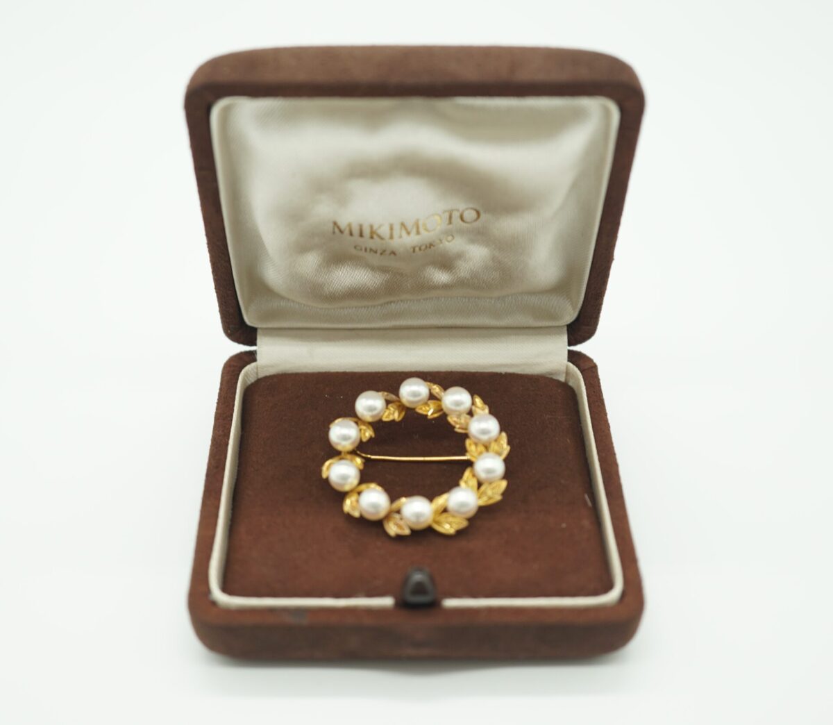 ミキモト18金パールブローチ
