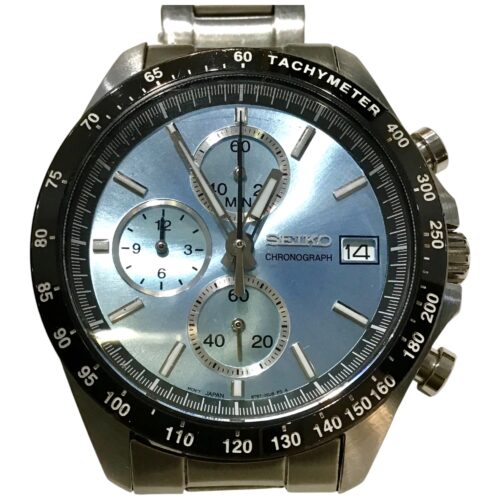 セイコー スピリット クロノグラフ アイスブルー SEIKO アイスブルー