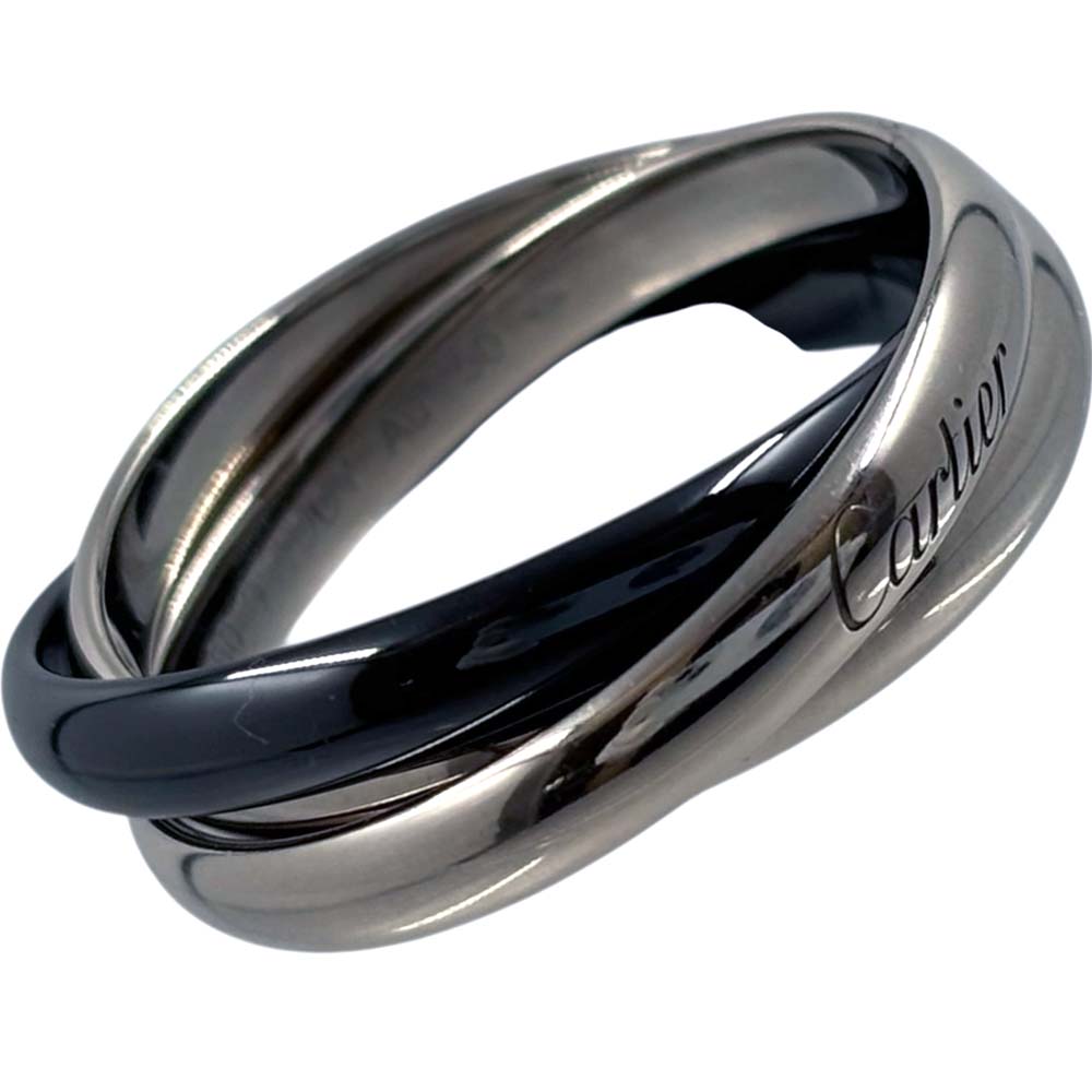 カルティエ トリニティバック　ブラック Cartier（カルティエ） トリニティ ハンドバッグ バッグ レザー