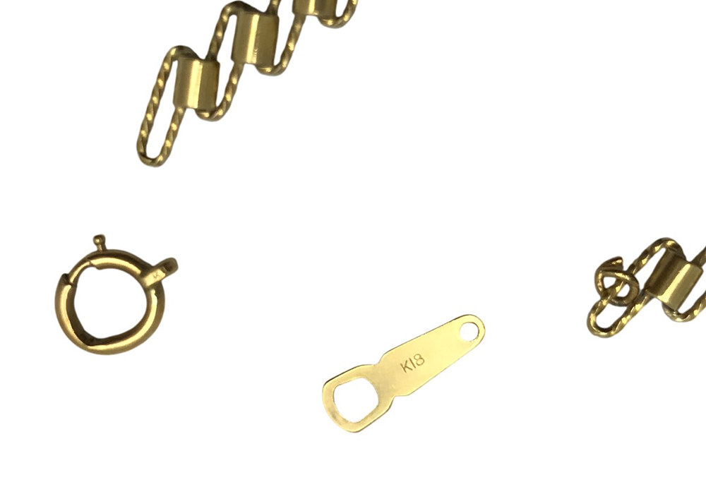 買取実績K18ブレスレット※破損あり