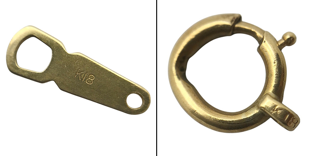 買取実績K18ブレスレット※破損あり