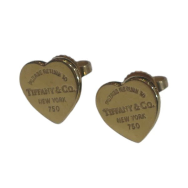 TIFFANY&Co.】【750PG|リターントゥ ハート|タグ|スタッド|ピアス