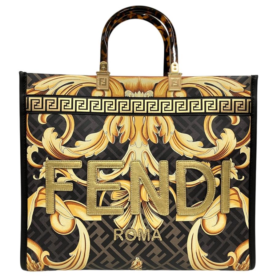 市川買取】FENDI×VERSACE フェンダーチェ サンシャイントートバッグの