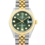 ロレックス デイトジャスト31 オリーブグリーン文字盤 Ref.278273G