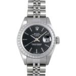 ロレックス オイスターデイト 黒文字盤 Ref.79240