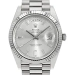 ロレックス デイデイト40 シルバー文字盤 Ref.228239A