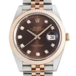 ロレックス デイトジャスト41 チョコレート文字盤 Ref.126331G