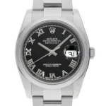 ロレックス デイトジャスト 黒文字盤 Ref.116200