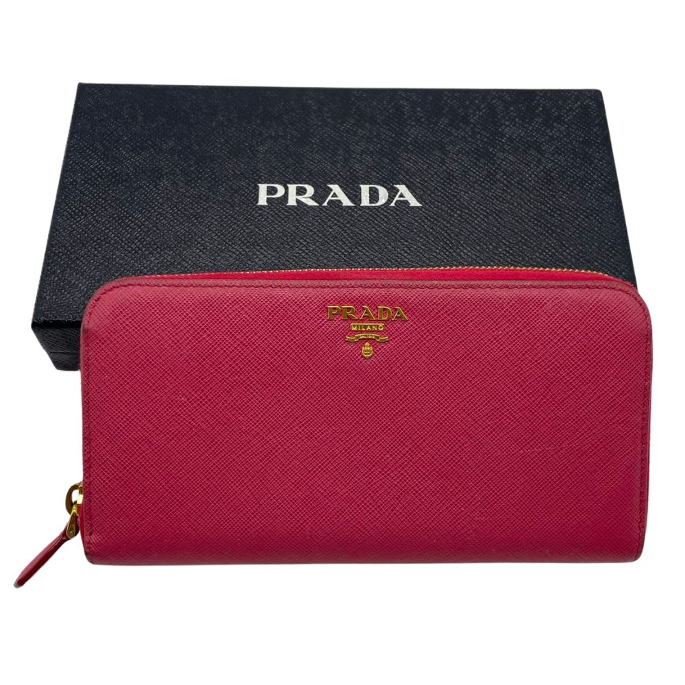 👜【買取実績】PRADA サフィアーノ 長財布 ピンク｜神戸市西区・明石で