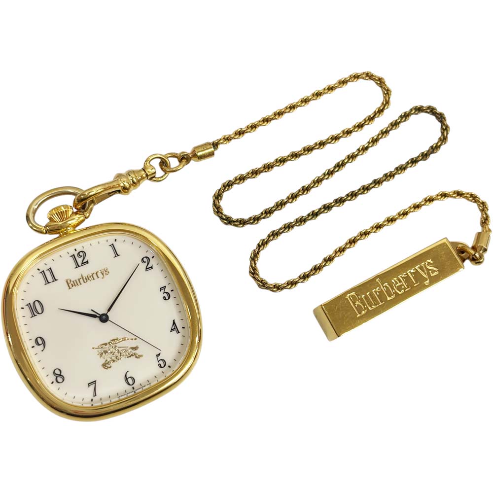 山形 バーバリー（BURBERRY）買取】 4631-E66092 懐中時計 クォーツ式