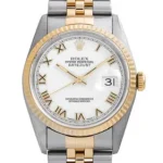 ロレックス デイトジャスト 白文字盤 Ref.16233