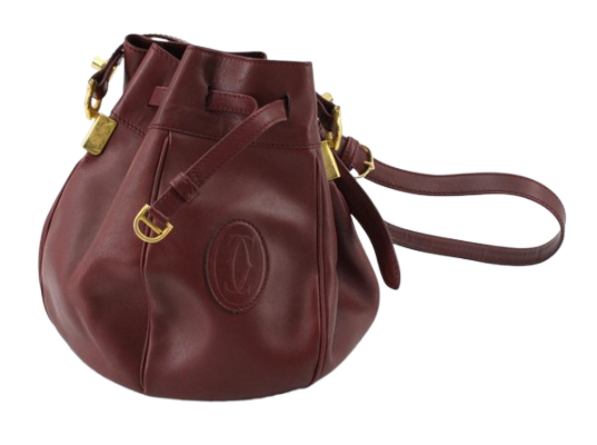 Cartier drawstring shoulder bag