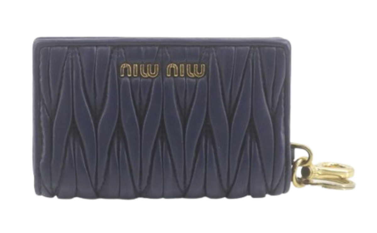 Miu Miu Matelasse Compact Wallet