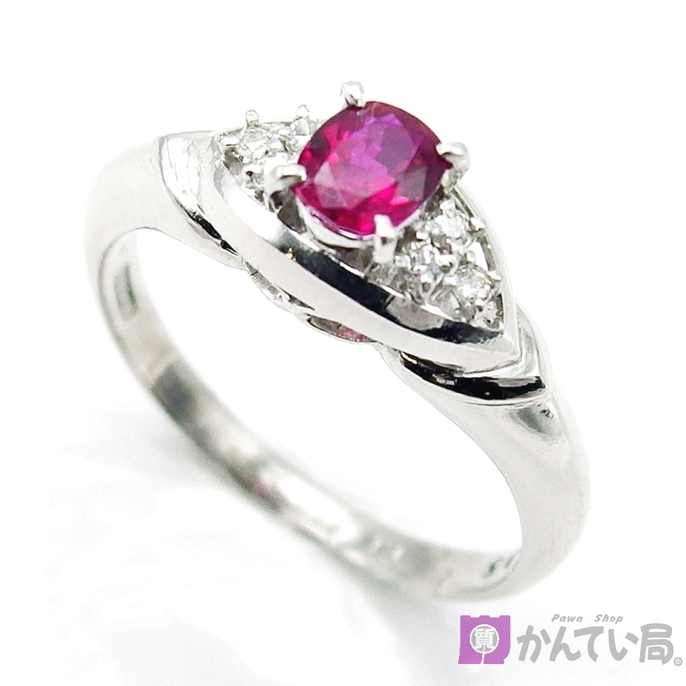 購入価格23万円】pt900 ルビー ダイヤモンドリング 【公式通販】